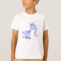 Cute Unusual Cartoon Unicorn Children T-Shirt