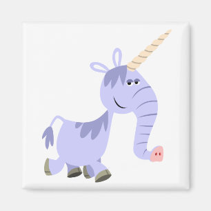 Cute Unusual Cartoon Unicorn Magnet
