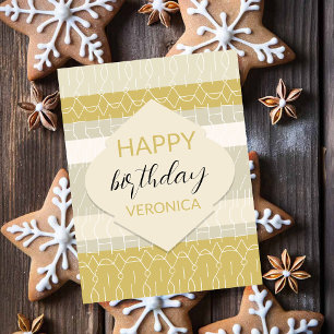 Cute Urban Modern Pastel Geometric Pattern Postcard