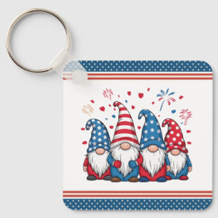 Cute USA American Gnomes Cartoon-68123 Key Ring