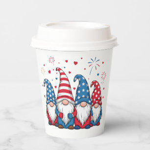 Cute USA American Gnomes Cartoon-68123 Paper Cups