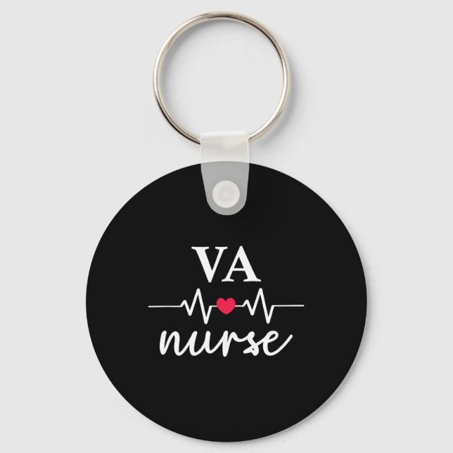 Cute Va Nurse Rn Nursing Department  Key Ring (Front)