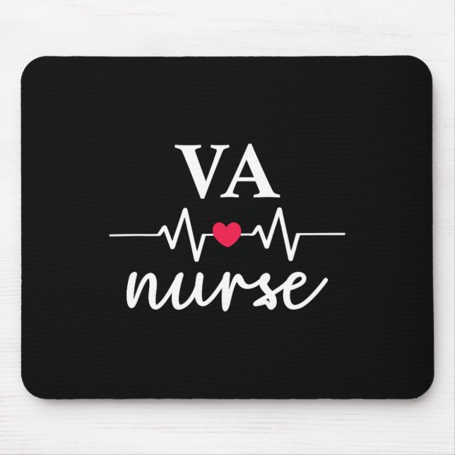 Cute Va Nurse Rn Nursing Department  Mouse Pad (Front)