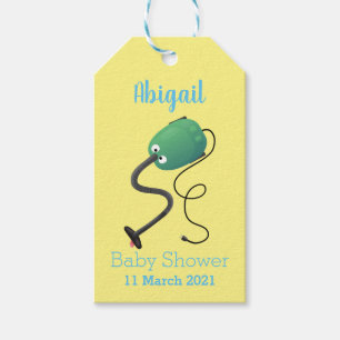 Cute vacuum cleaner cartoon humour  gift tags
