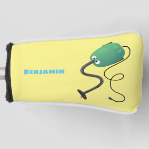 Cute vacuum cleaner cartoon humour golf head cover