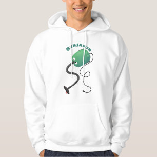 Cute vacuum cleaner cartoon humour hoodie