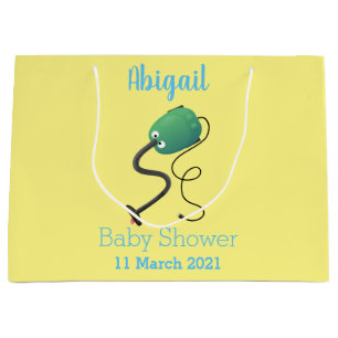 Cute vacuum cleaner cartoon humour large gift bag