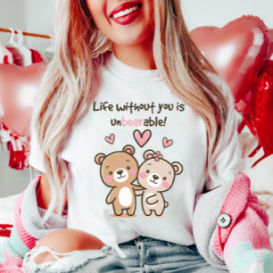 Cute Valentine Bear  T-Shirt
