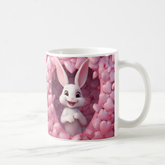 Cute Valentine Bunny Mug | Valentine's Day Mug