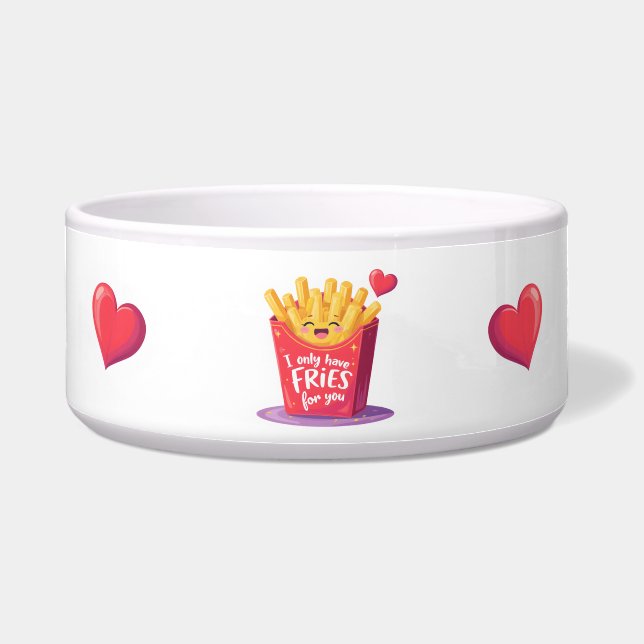 Cute Valentine French Fries Pun (Front)