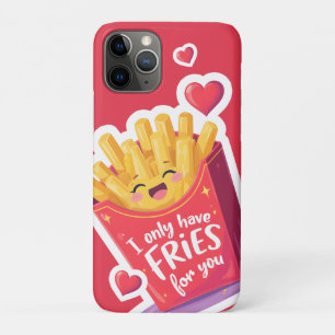 Cute Valentine French Fries Pun Case-Mate iPhone Case