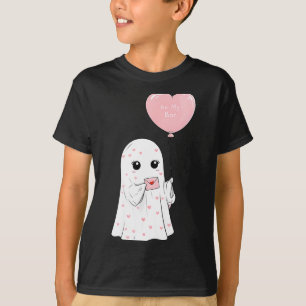 Cute valentine ghost be my boo heart balloon T-Shirt