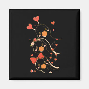 Cute Valentine Goose Coquette Funny Silly Goose Wo Magnet