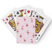 Cute Valentine Goose Pattern Hearts Pink Grid