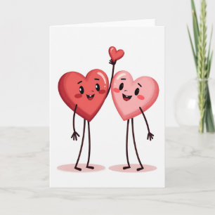 Cute Valentine Hearts Card