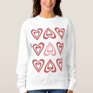 Cute Valentine Hearts – Love & Romance Design Sweatshirt
