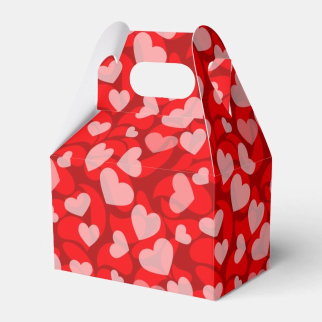 Cute Valentine hearts party Favour Box (Front Side)