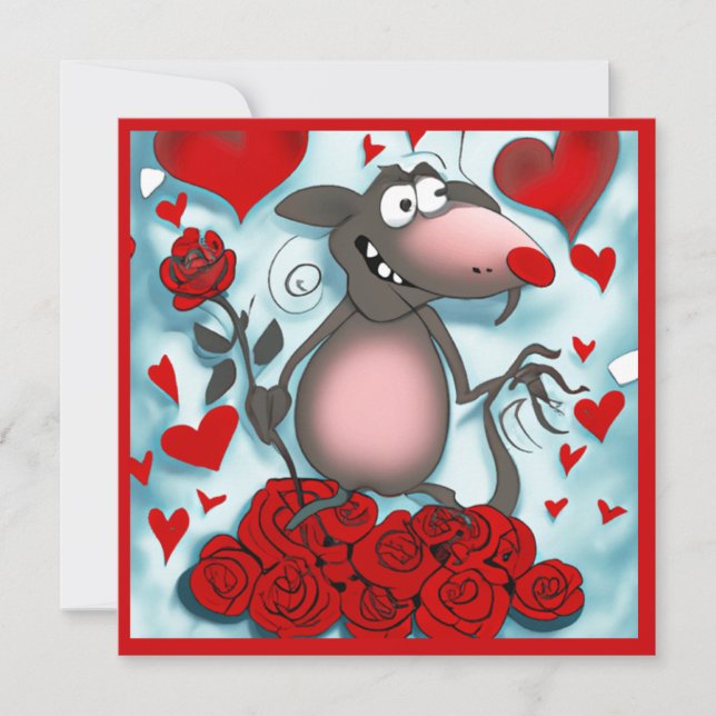 Cute Valentine Love Rat (Front)