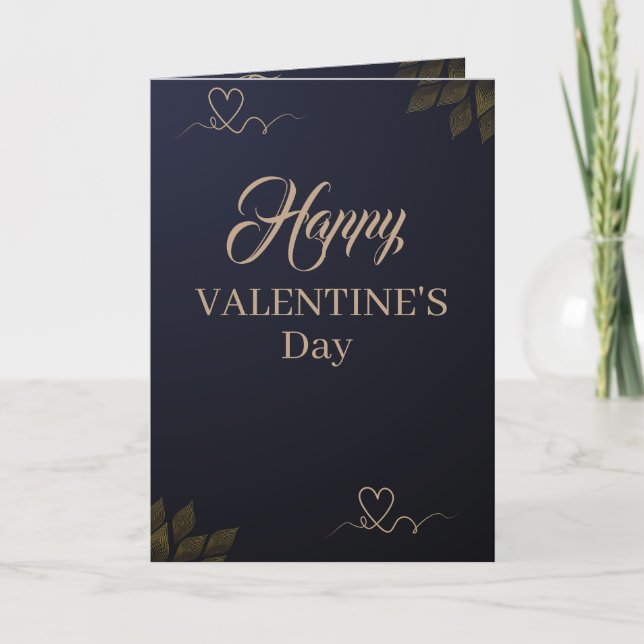 “Cute Valentine’s Day Card for Couples – Heartfelt (Front)