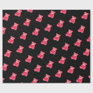 Cute Valentine’s Day Teddy Bear Wrapping Paper