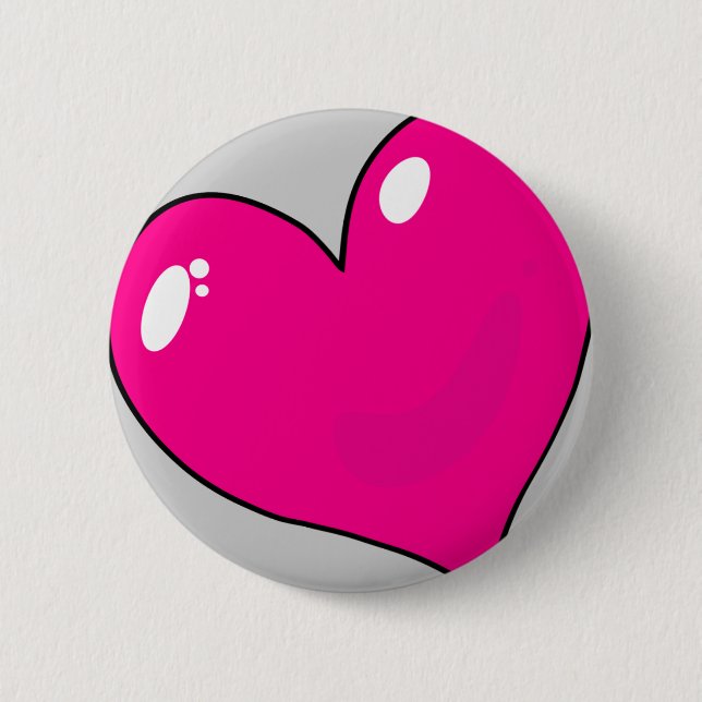 Cute Valentines 6 Cm Round Badge (Front)