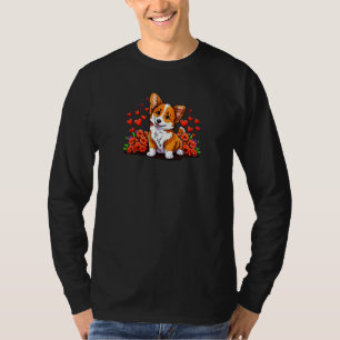 Cute Valentines Corgi Cool Pembroke Welsh Corgi  1 T-Shirt