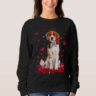 Cute Valentine's Day Beagle Dog Heart Costume Sweatshirt