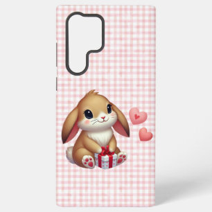 Cute Valentine's Day bunny rabbit  Samsung Galaxy Case