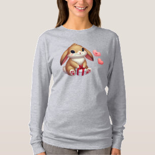 Cute Valentine's Day bunny rabbit T-Shirt