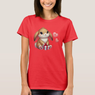 Cute Valentine's Day bunny rabbit T-Shirt