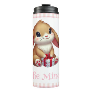 Cute Valentine's Day bunny rabbit  Thermal Tumbler