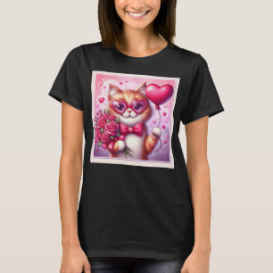 Cute Valentine's day cat/kitten T-Shirt