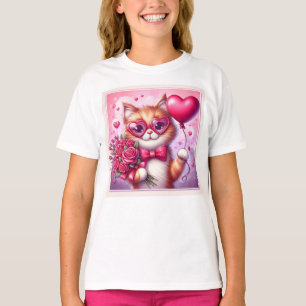 Cute Valentine's day cat/kitten T-Shirt