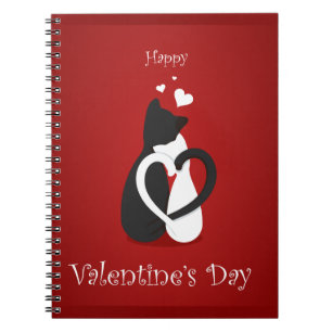 Cute Valentine's Day Cats Love Notebook