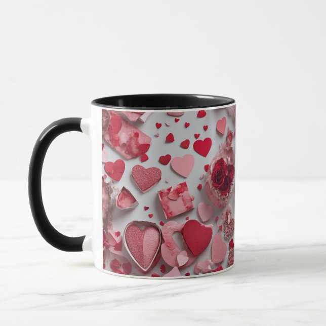cute valentines day coffee mug (Left)