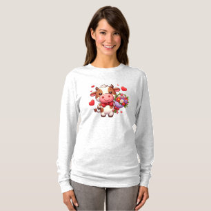 Cute Valentine's day cow T-Shirt