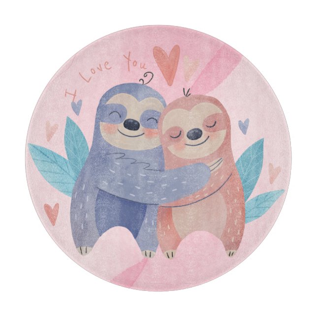Cute Valentine's Day Cutting Board (Front)