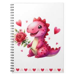 Cute Valentine's day dinosaur  Notebook