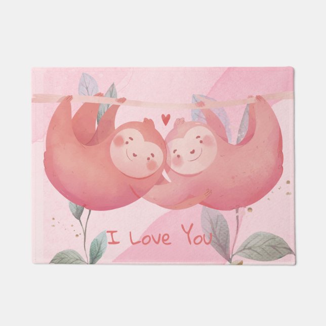 Cute Valentine's Day Doormat (Front)