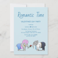 Cute Valentine's Day Elephants