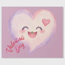 Cute Valentine's Day Heart Wrapping Paper