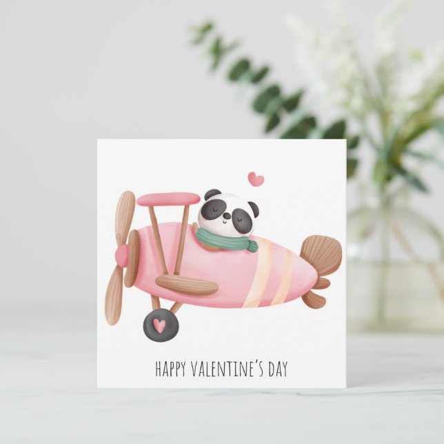 Cute Valentine's Day Holiday Card (Standing Front)