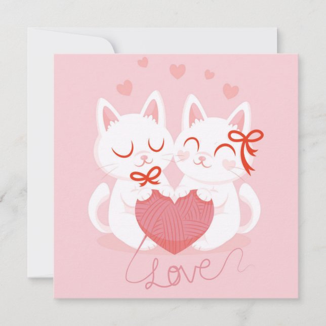 Cute Valentine's Day Holiday Card (Front)