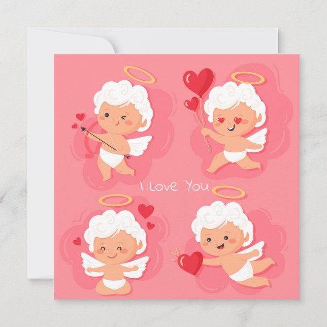 Cute Valentine's Day Holiday Card (Front)