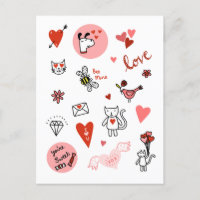 Cute Valentine's Day Love Cartoon