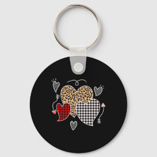 Cute Valentines Day Love Hearts Girls Kids Teens Key Ring
