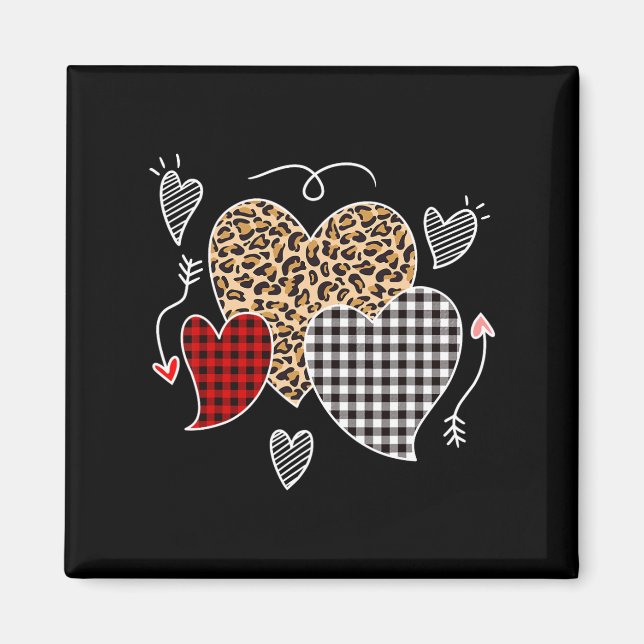 Cute Valentines Day Love Hearts Girls Kids Teens  Magnet (Front)