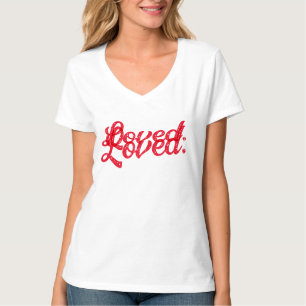 Cute Valentine's Day Loved Adult T-Shirt