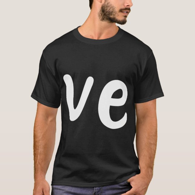 Cute Valentines Day Matching Couple Outfit Gift Lo T-Shirt (Front)
