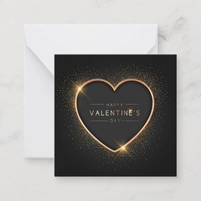 Cute Valentine's Day Note Card (Front)
